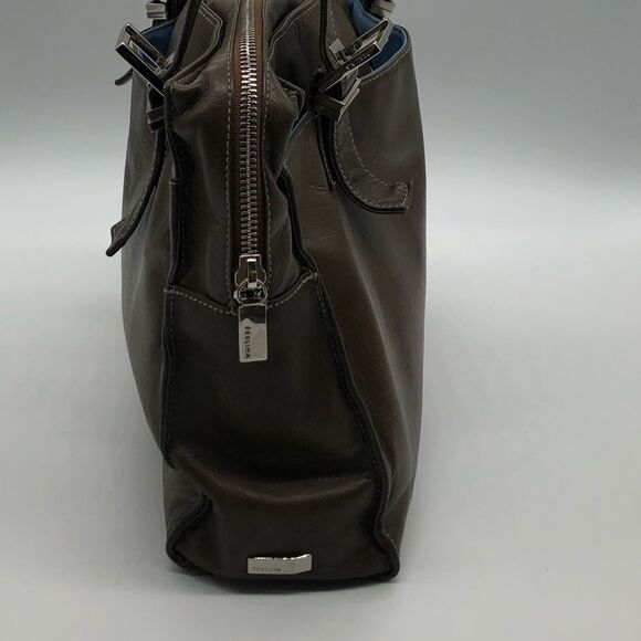 Elegant Brown Leather Tote Bag - Picture 4 of 7